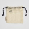 Cotton Mesh Drawstring Bags &verbar; Small to Medium sizes