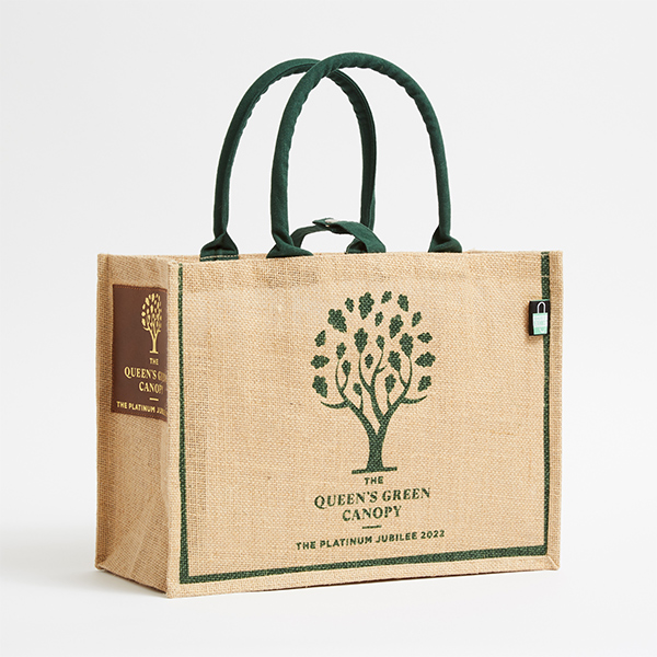 Medium Size Jute Shopping Bag<p>38 w x 32 h x 15 d cm</p>