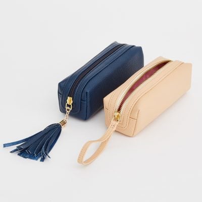 vegan leather long pouch bags
