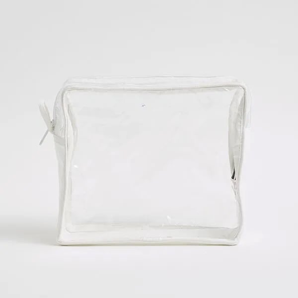 Clear Square Wash Bag<p>21 w x 19 h x 9 d cm</p>