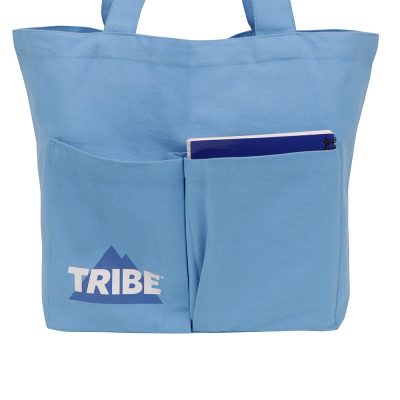 logo printed double pockets bags wholesale