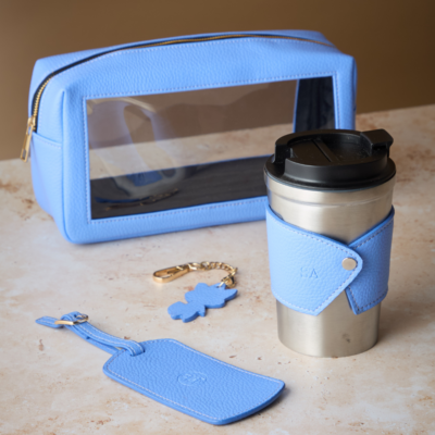 Custom Luxury Washbag with PVC Windows