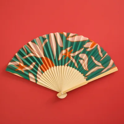 Custom Printed Bamboo Fan | 21cm