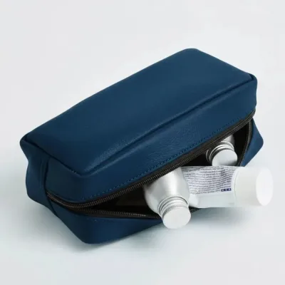 navy-blue-vegan-leather-rectangular-pouch-bag