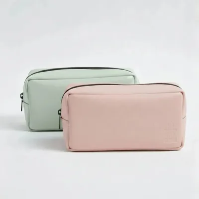 pink-green-vegan-leather-rectangular-pouch-bag